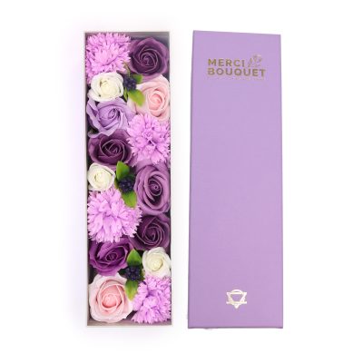 Długi Mydlany Flower Box - Lawenda - obrazek 3