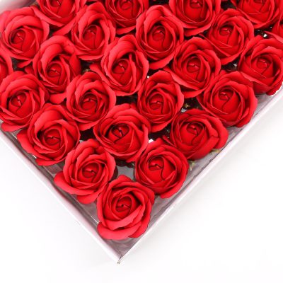 Czerwona Róża z Czarną Obwódką (50 szt.) - obrazek 2