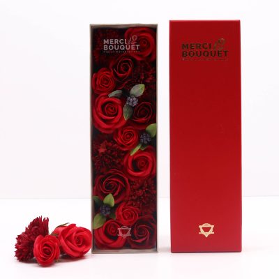 Długi Mydlany Flower Box - Czerwony - obrazek 2