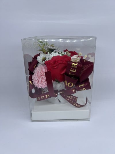 Flowe Box w doniczce Czerwony