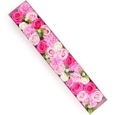 Bardzo Długi Mydlany Flower Box - Różowy - obrazek 2