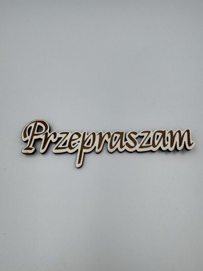 Topper "Przepraszam"