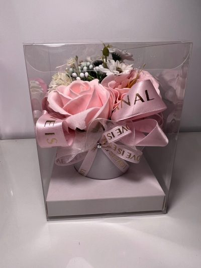 Flowe Box w doniczce Jasno Rózowy - obrazek 3