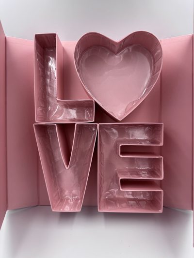 Pudełko LOVE Książka - Różowa