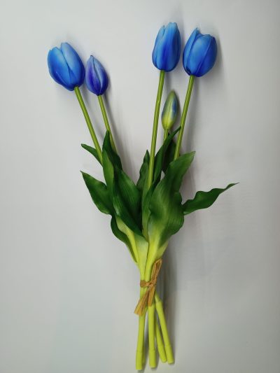 Tulipany Silikonowe niebieski pęczek (5 szt.)