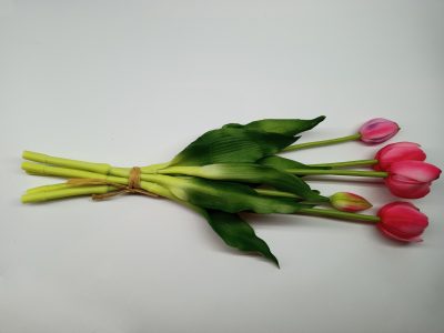 Tulipany Silikonowe Różowy - Pęczek po 5 szt. - obrazek 3