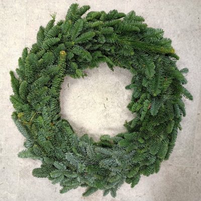 Wianek z jodły nobilis świąteczny żywy 50-55cm