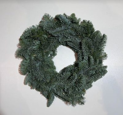 Wianek z jodły nobilis świąteczny żywy 25-30cm